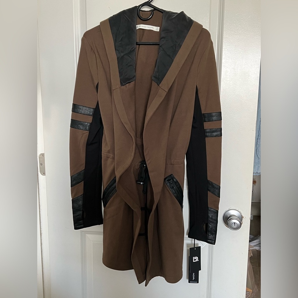 Brown and Black Women's Jacket